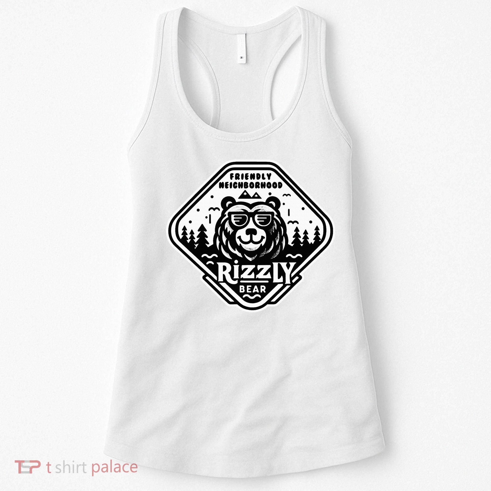 Funny Neighborhood Rizzly Bear Women's Tank Top
