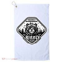 Funny Neighborhood Rizzly Bear Golf Towel thumb 0