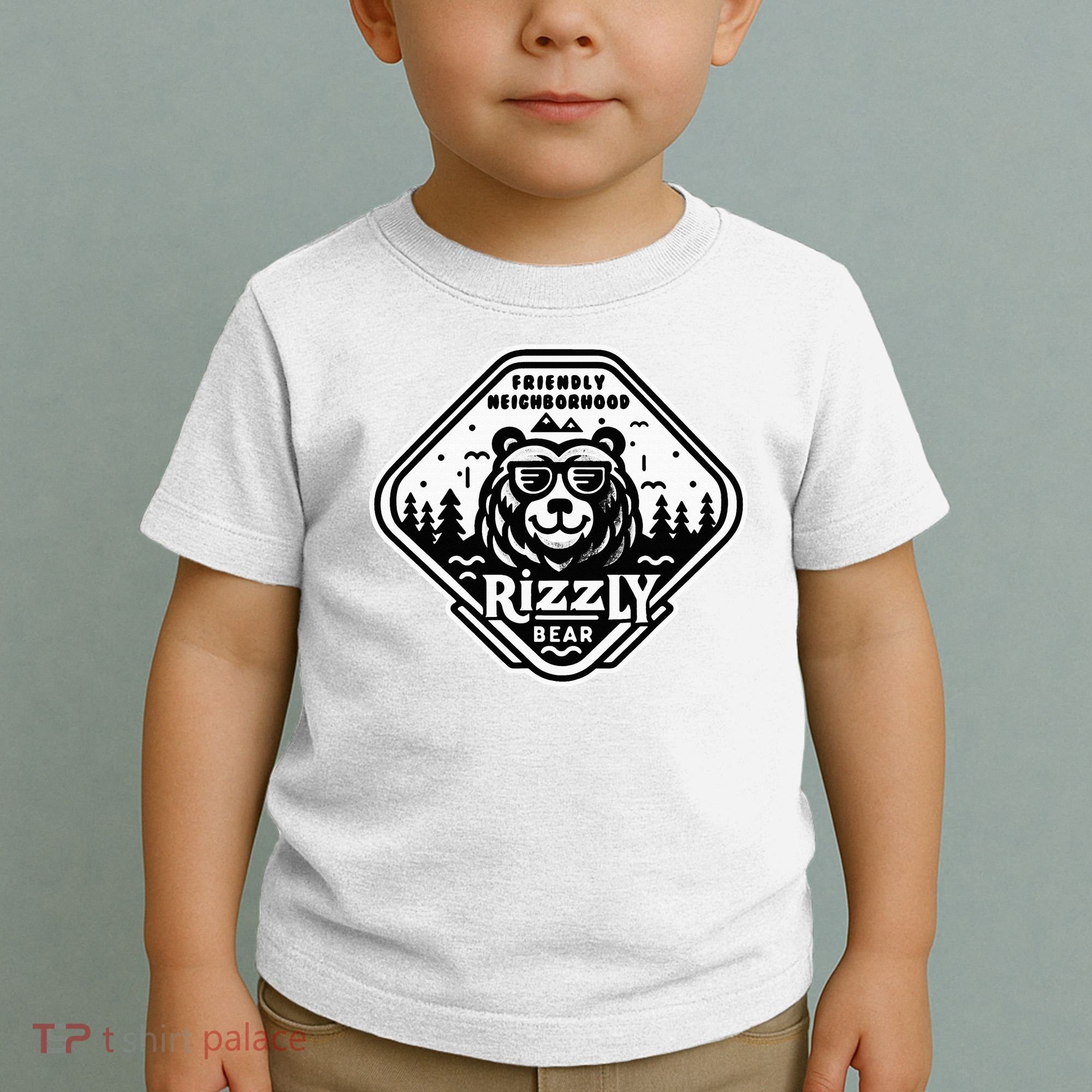 Funny Neighborhood Rizzly Bear Toddler T-Shirt