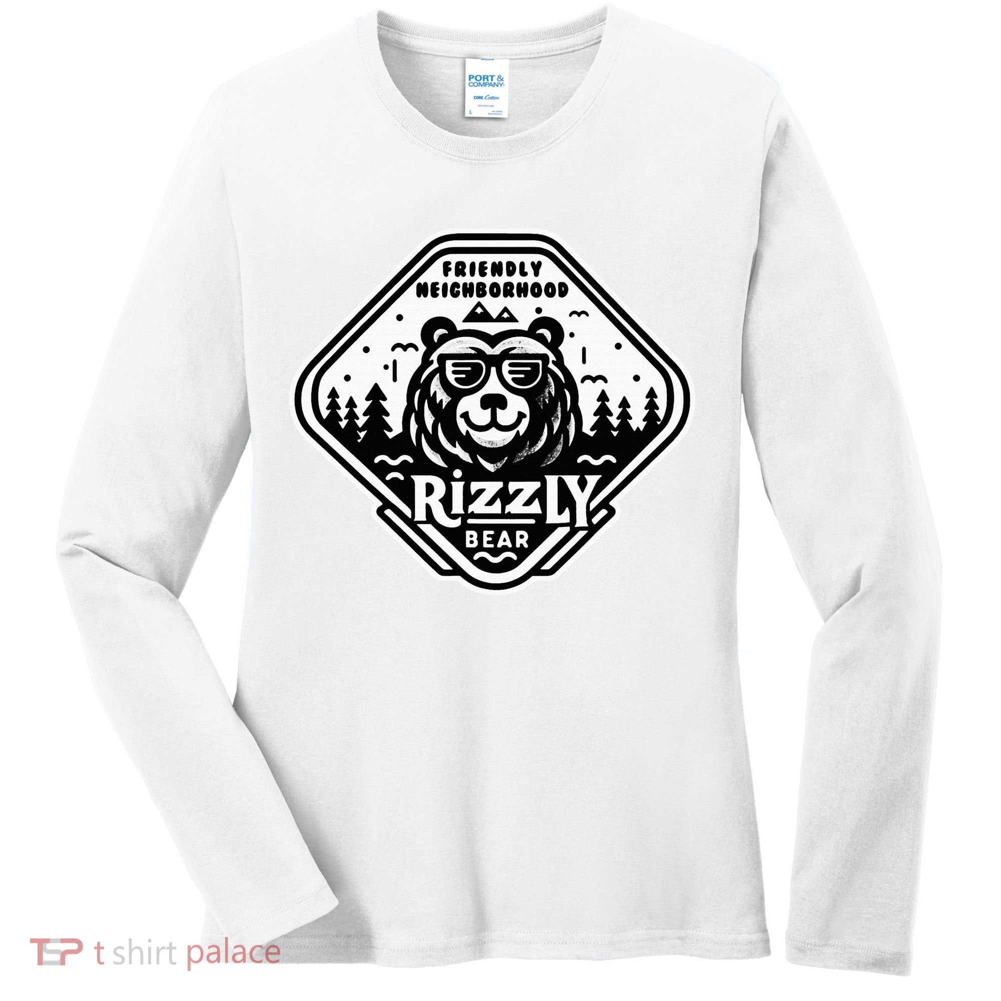 Funny Neighborhood Rizzly Bear Women's Long Sleeve Shirt