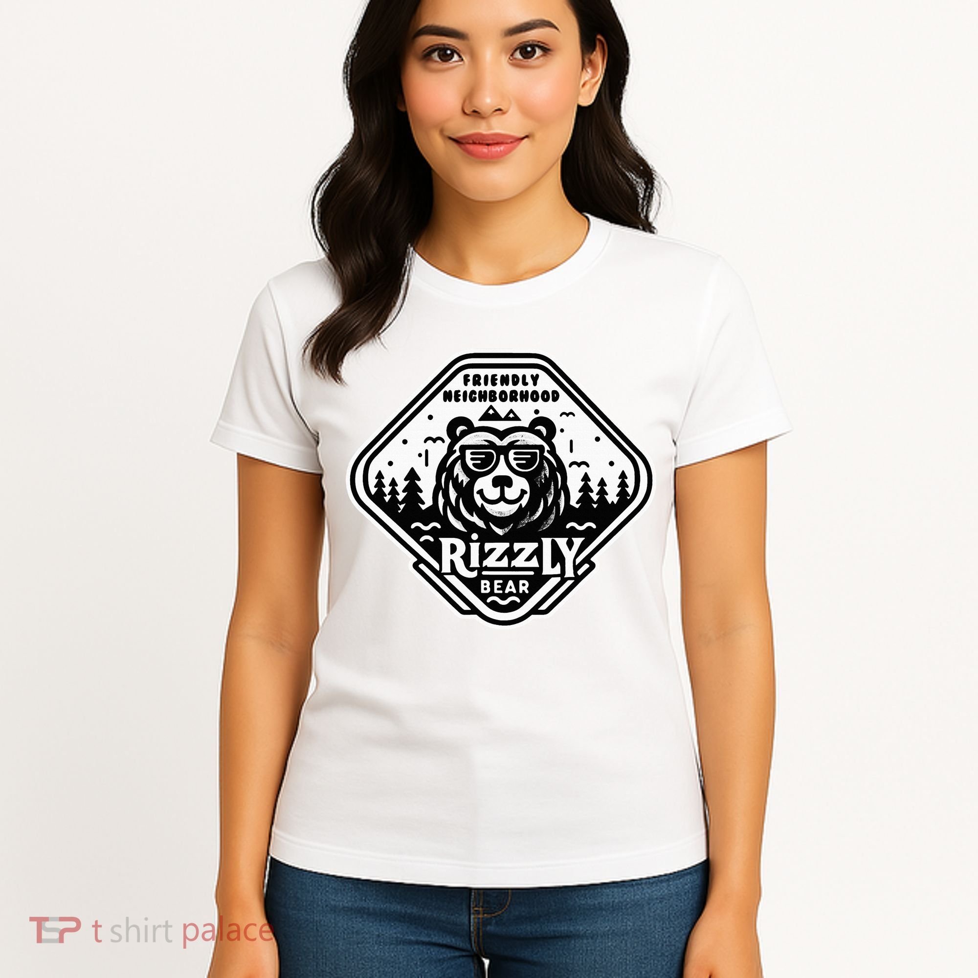 Funny Neighborhood Rizzly Bear Women's T-Shirt