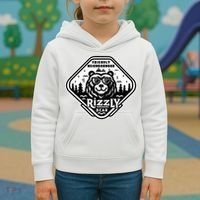 Funny Neighborhood Rizzly Bear Kids Hoodie thumb 3