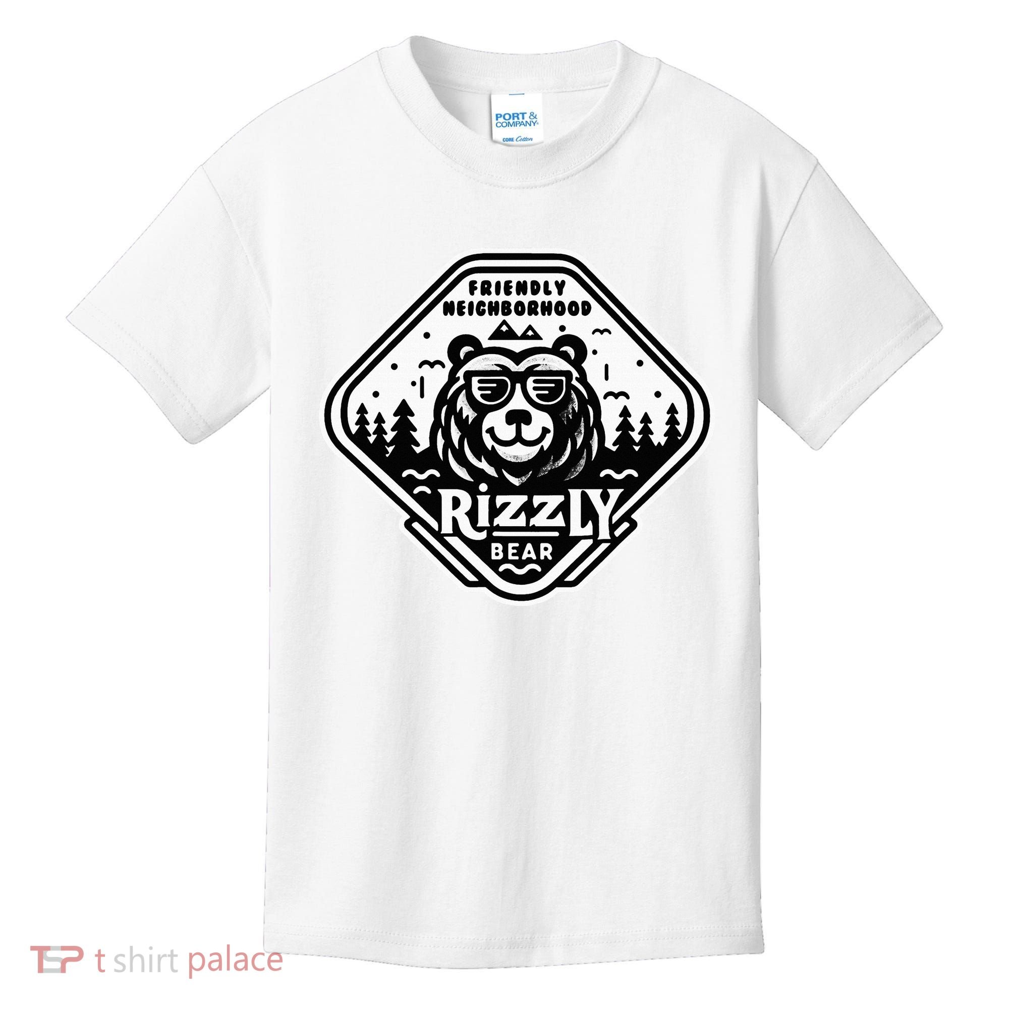 Funny Neighborhood Rizzly Bear Kids T-Shirt