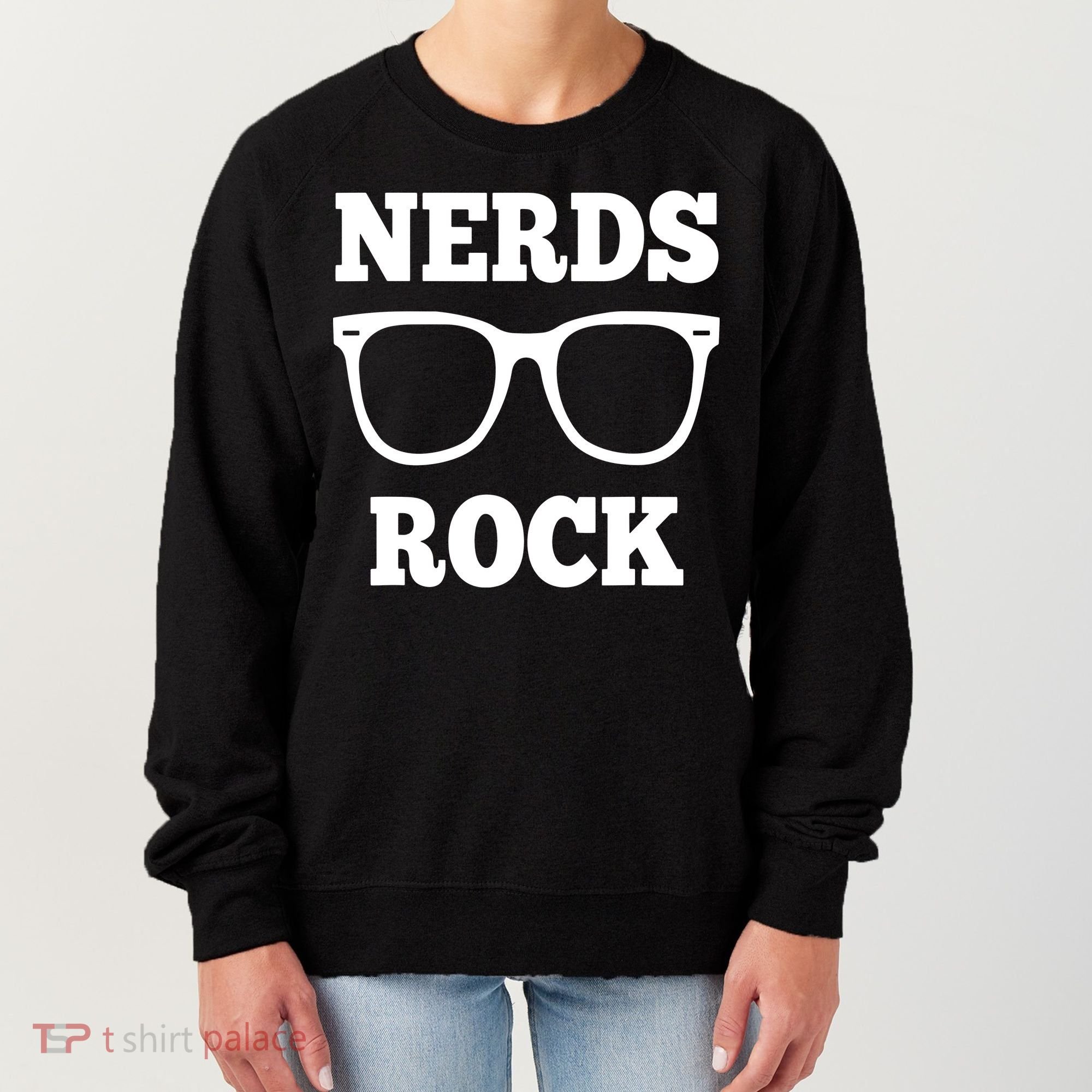 Funny Nerds Rock Gamer Geek Fun Cute Nerd Women's Sweatshirt