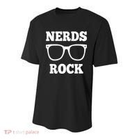 Funny Nerds Rock Gamer Geek Fun Cute Nerd Youth Performance Sprint T-Shirt thumb 0