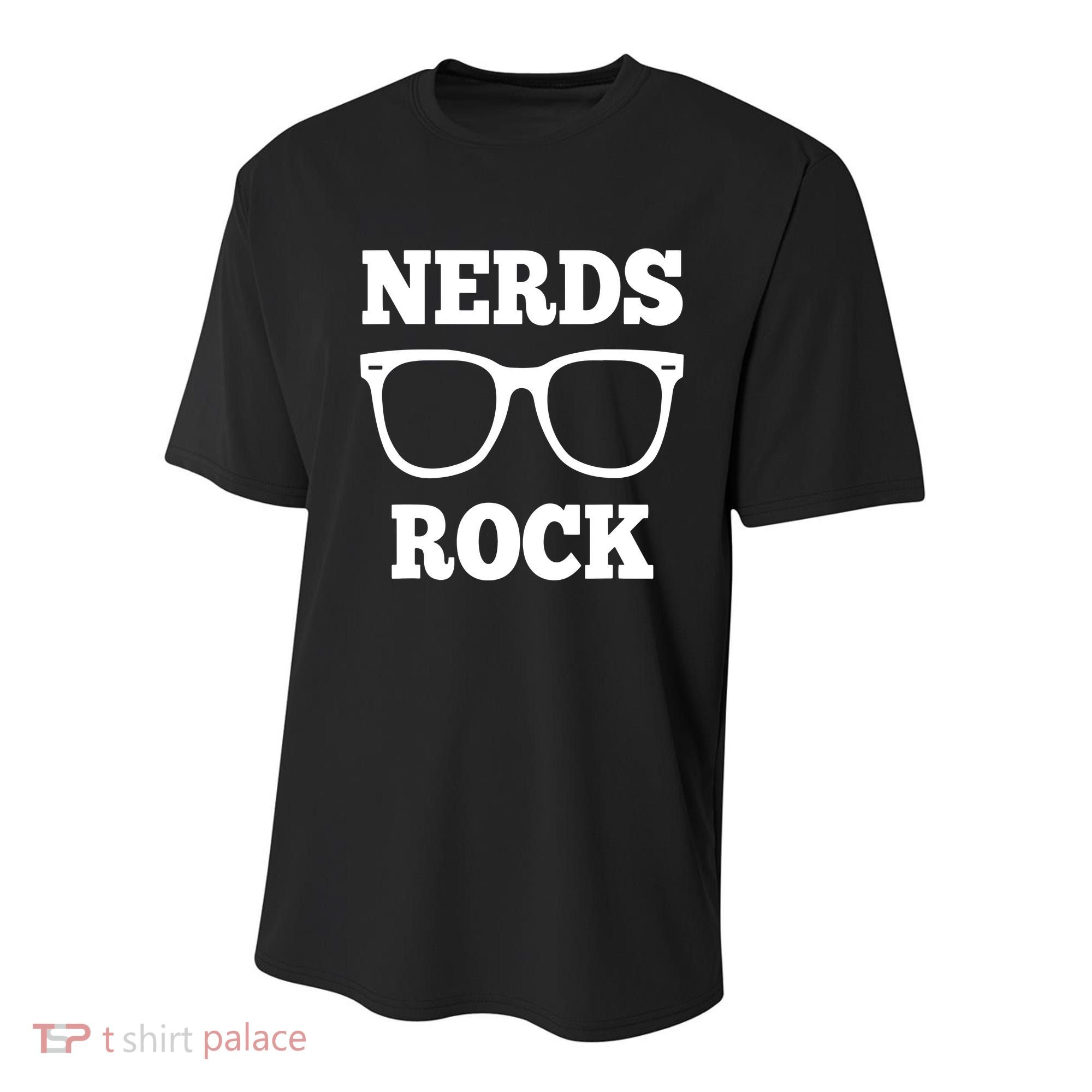 Funny Nerds Rock Gamer Geek Fun Cute Nerd Youth Performance Sprint T-Shirt