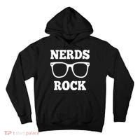 Funny Nerds Rock Gamer Geek Fun Cute Nerd Tall Hoodie thumb 0