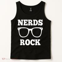 Funny Nerds Rock Gamer Geek Fun Cute Nerd Tank Top thumb 2