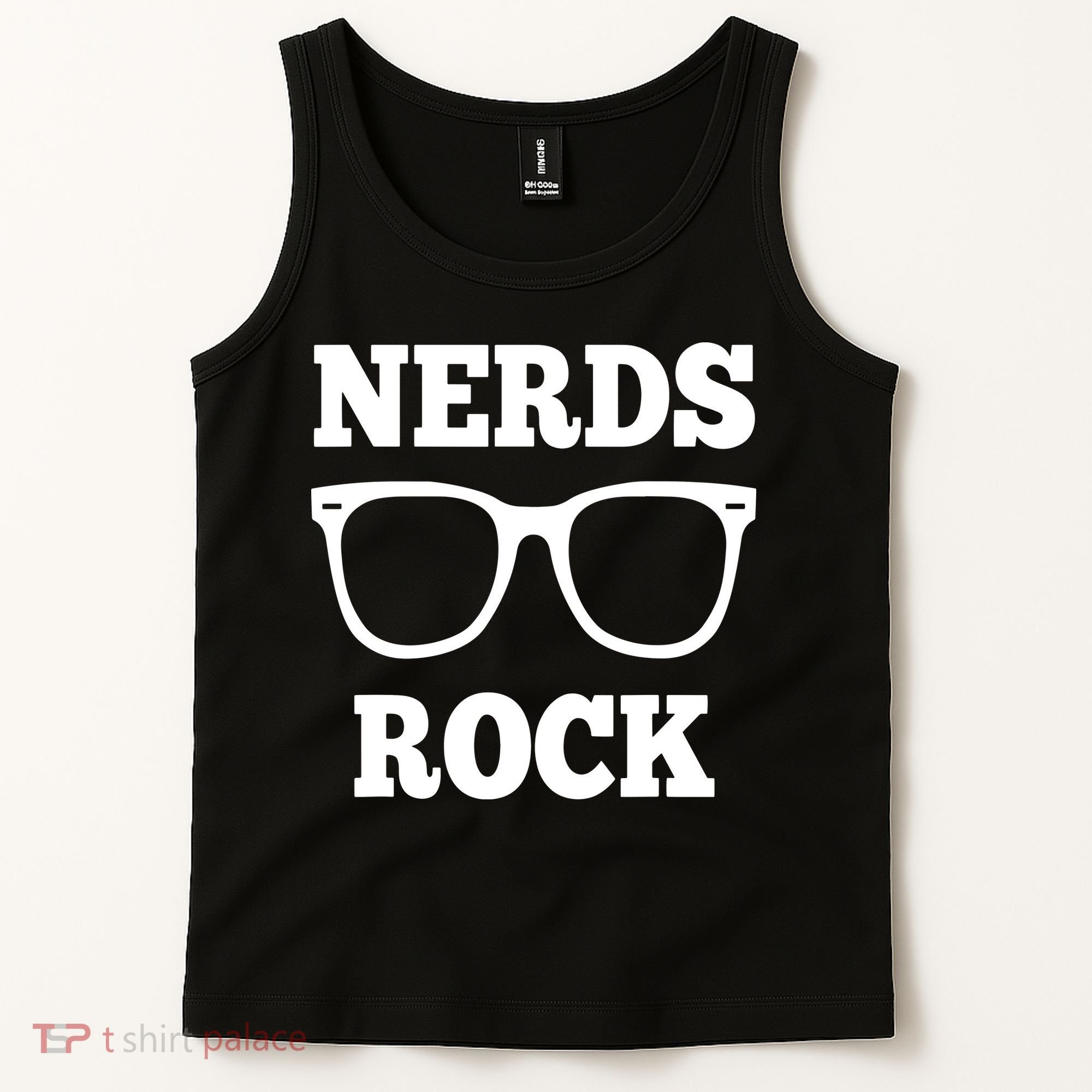 Funny Nerds Rock Gamer Geek Fun Cute Nerd Tank Top