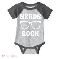 Funny Nerds Rock Gamer Geek Fun Cute Nerd Infant Baby Jersey Bodysuit thumb 0