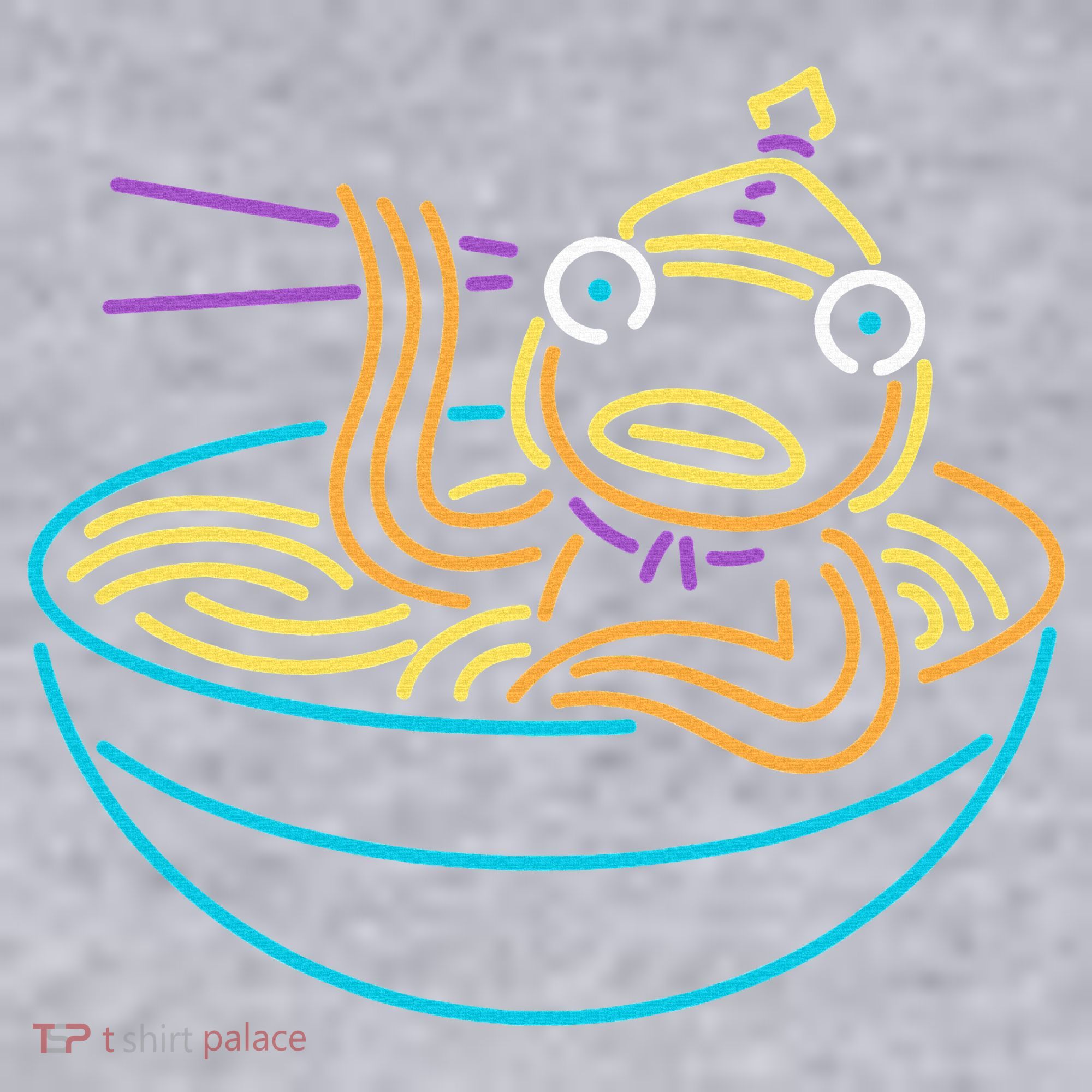 Fishstick Neon Ramen Bowl Center Icon Women's Sweatshirt