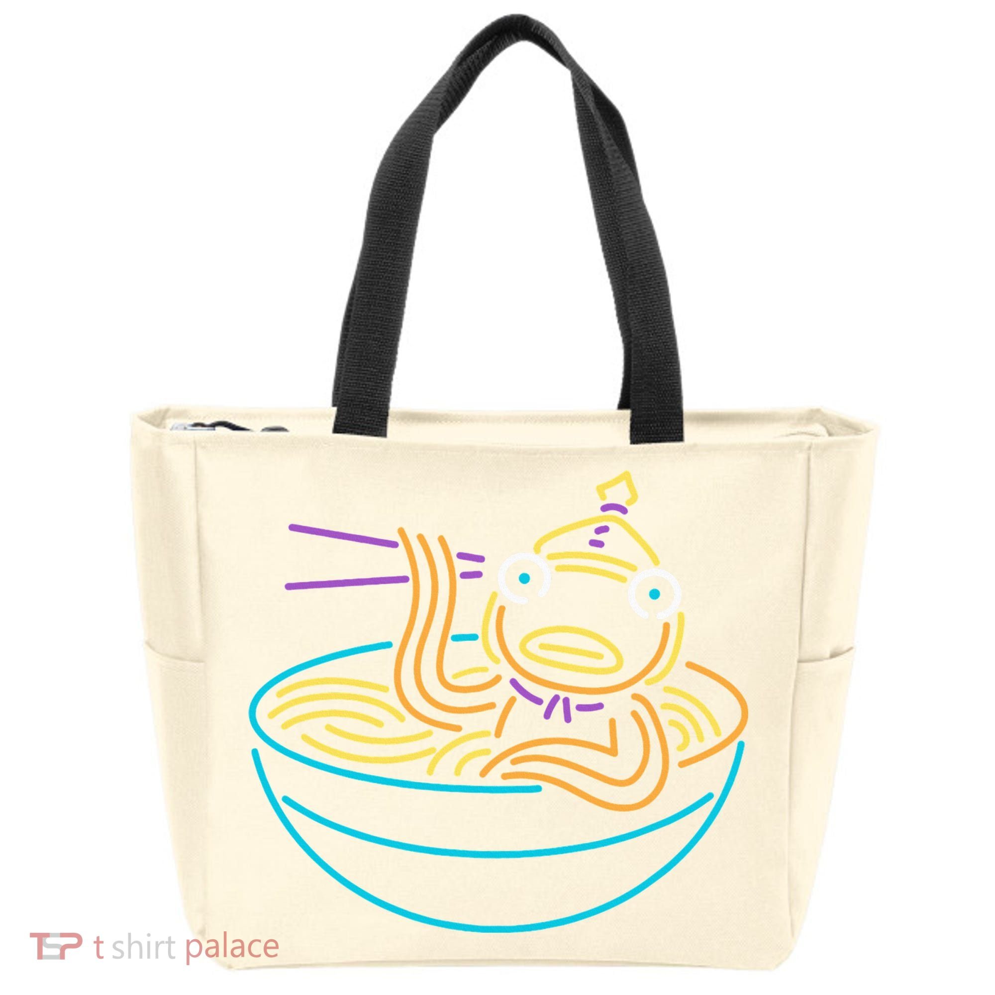 Fishstick Neon Ramen Bowl Center Icon Tote Bag