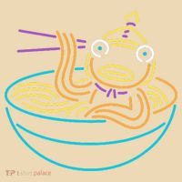 Fishstick Neon Ramen Bowl Center Icon Tote Bag thumb 4