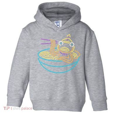 Fishstick Neon Ramen Bowl Center Icon Toddler Hoodie