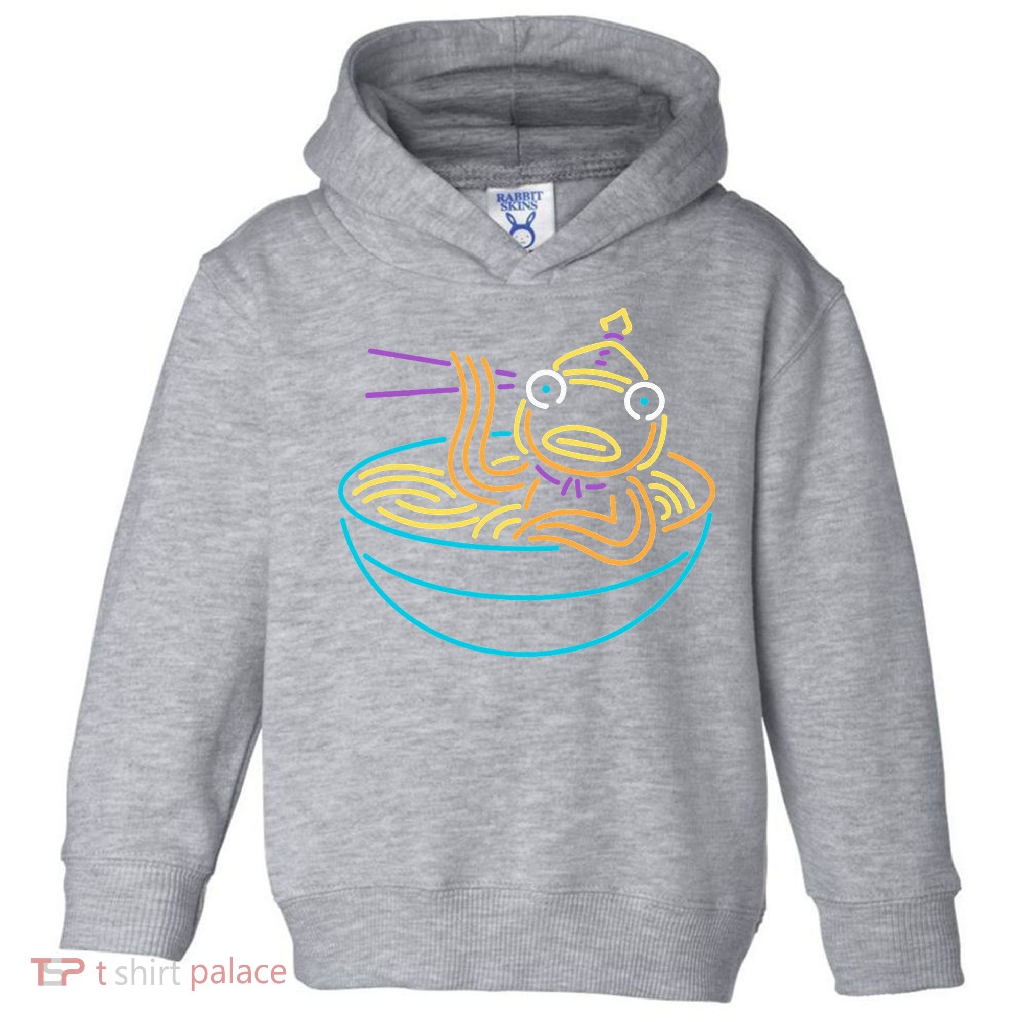 Fishstick Neon Ramen Bowl Center Icon Toddler Hoodie