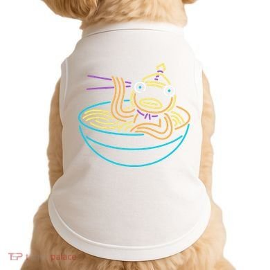 Fishstick Neon Ramen Bowl Center Icon Doggie Tank
