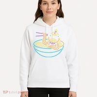 Fishstick Neon Ramen Bowl Center Icon Hoodie thumb 5