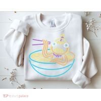 Fishstick Neon Ramen Bowl Center Icon Sweatshirt thumb 2