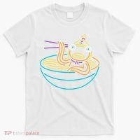 Fishstick Neon Ramen Bowl Center Icon T-Shirt thumb 0