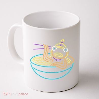 Fishstick Neon Ramen Bowl Center Icon Coffee Mug