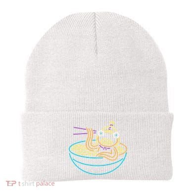 Fishstick Neon Ramen Bowl Center Icon Beanie