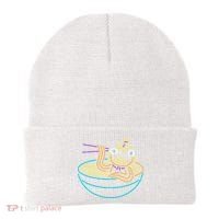 Fishstick Neon Ramen Bowl Center Icon Beanie thumb 0