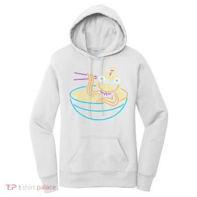 Fishstick Neon Ramen Bowl Center Icon Women's Hoodie