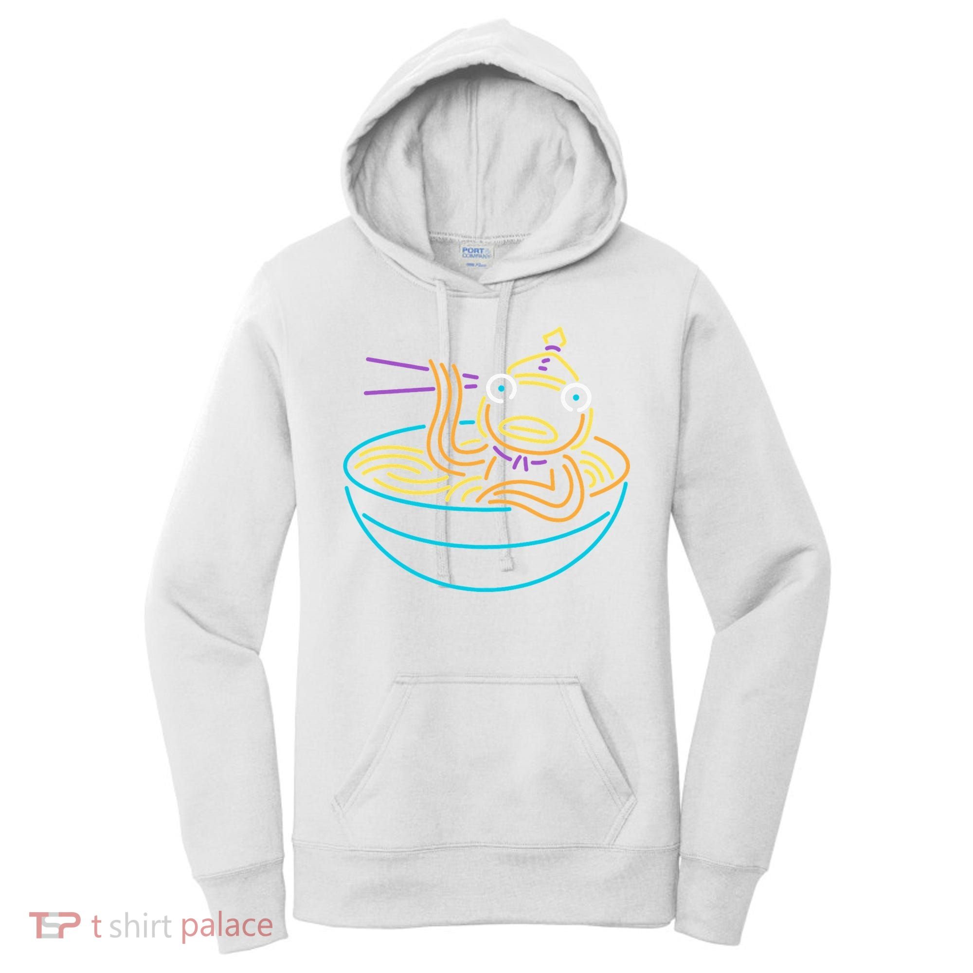 Fishstick Neon Ramen Bowl Center Icon Women's Hoodie