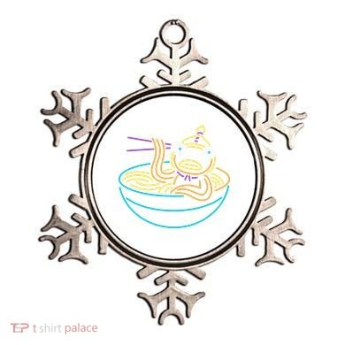 Fishstick Neon Ramen Bowl Center Icon Ornament