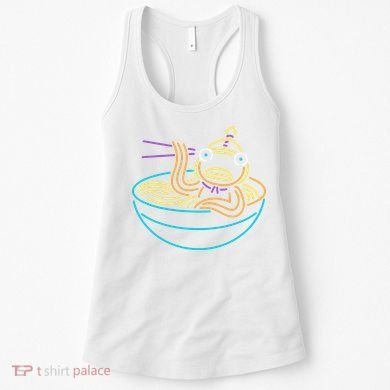 Fishstick Neon Ramen Bowl Center Icon Women's Tank Top