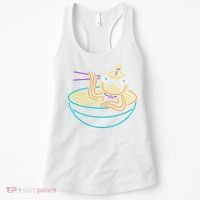 Fishstick Neon Ramen Bowl Center Icon Women's Tank Top thumb 0
