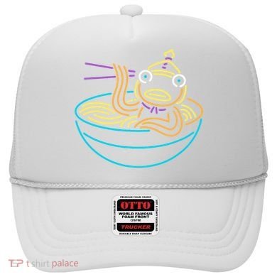 Fishstick Neon Ramen Bowl Center Icon Hat