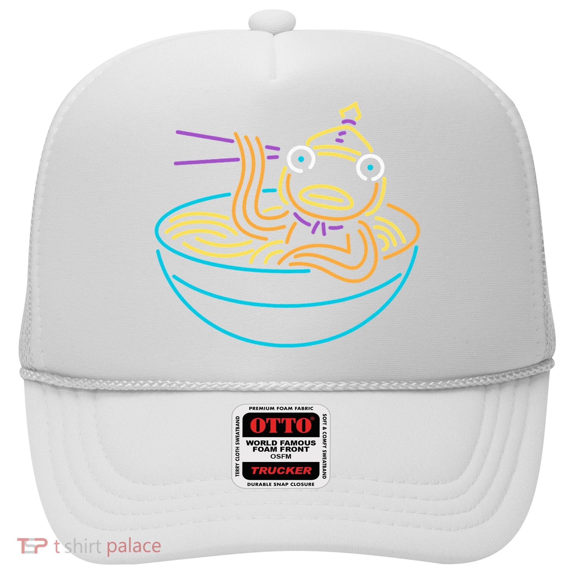 Fishstick Neon Ramen Bowl Center Icon Hat