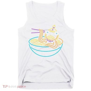 Fishstick Neon Ramen Bowl Center Icon Tank Top