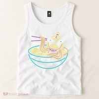 Fishstick Neon Ramen Bowl Center Icon Tank Top thumb 2