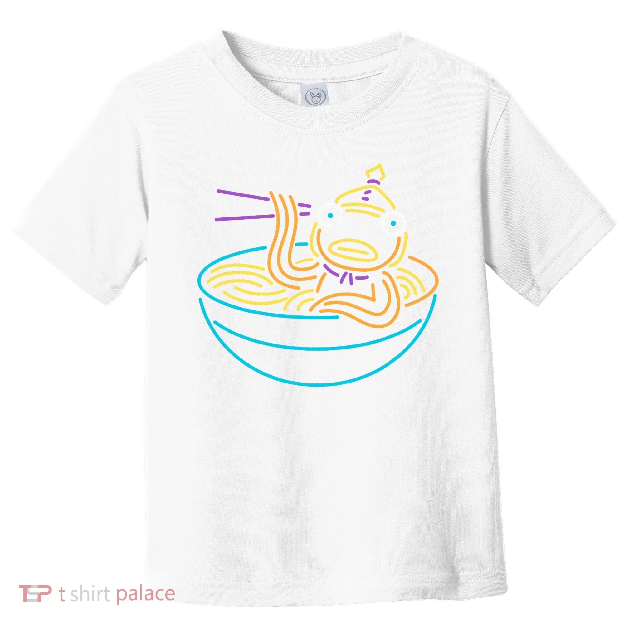 Fishstick Neon Ramen Bowl Center Icon Toddler T-Shirt