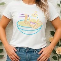 Fishstick Neon Ramen Bowl Center Icon Women's T-Shirt thumb 2