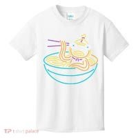 Fishstick Neon Ramen Bowl Center Icon Kids T-Shirt thumb 0