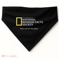 Funny National Random Facts Society For Odd Memory People USA-Made Doggie Bandana thumb 0