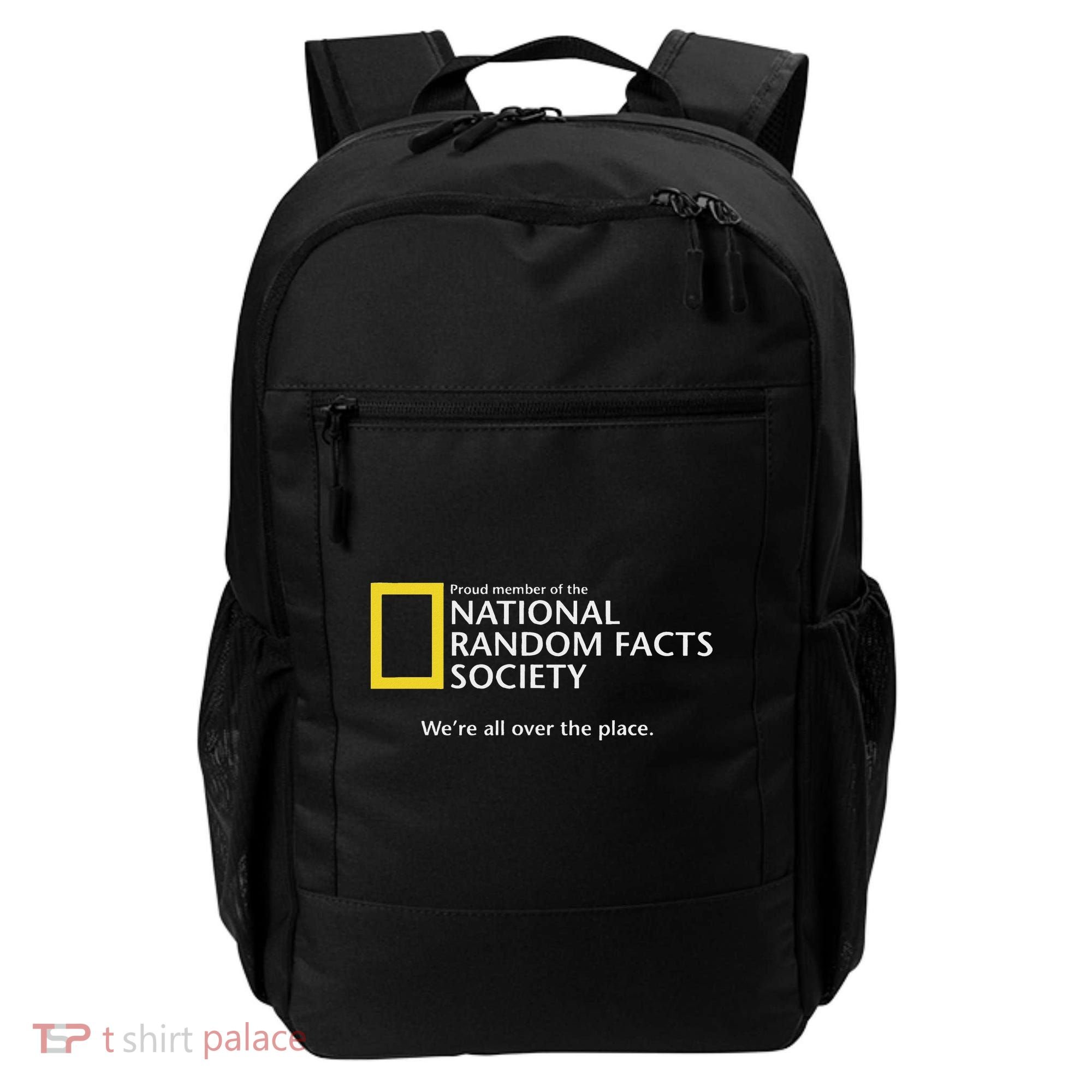 Funny National Random Facts Society For Odd Memory People Backpack