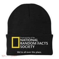 Funny National Random Facts Society For Odd Memory People Beanie thumb 0