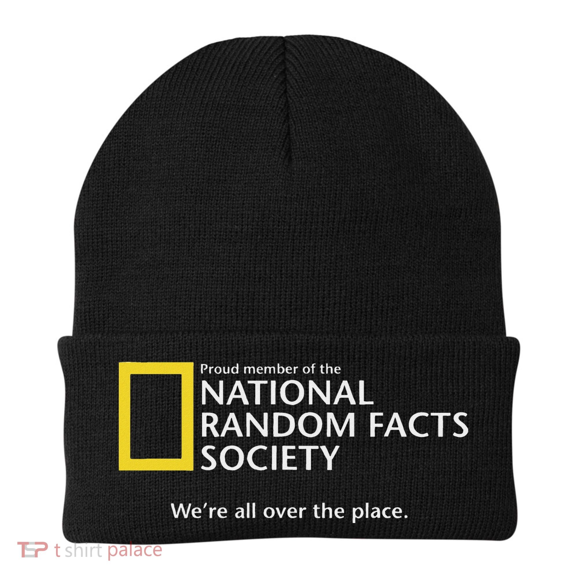 Funny National Random Facts Society For Odd Memory People Beanie