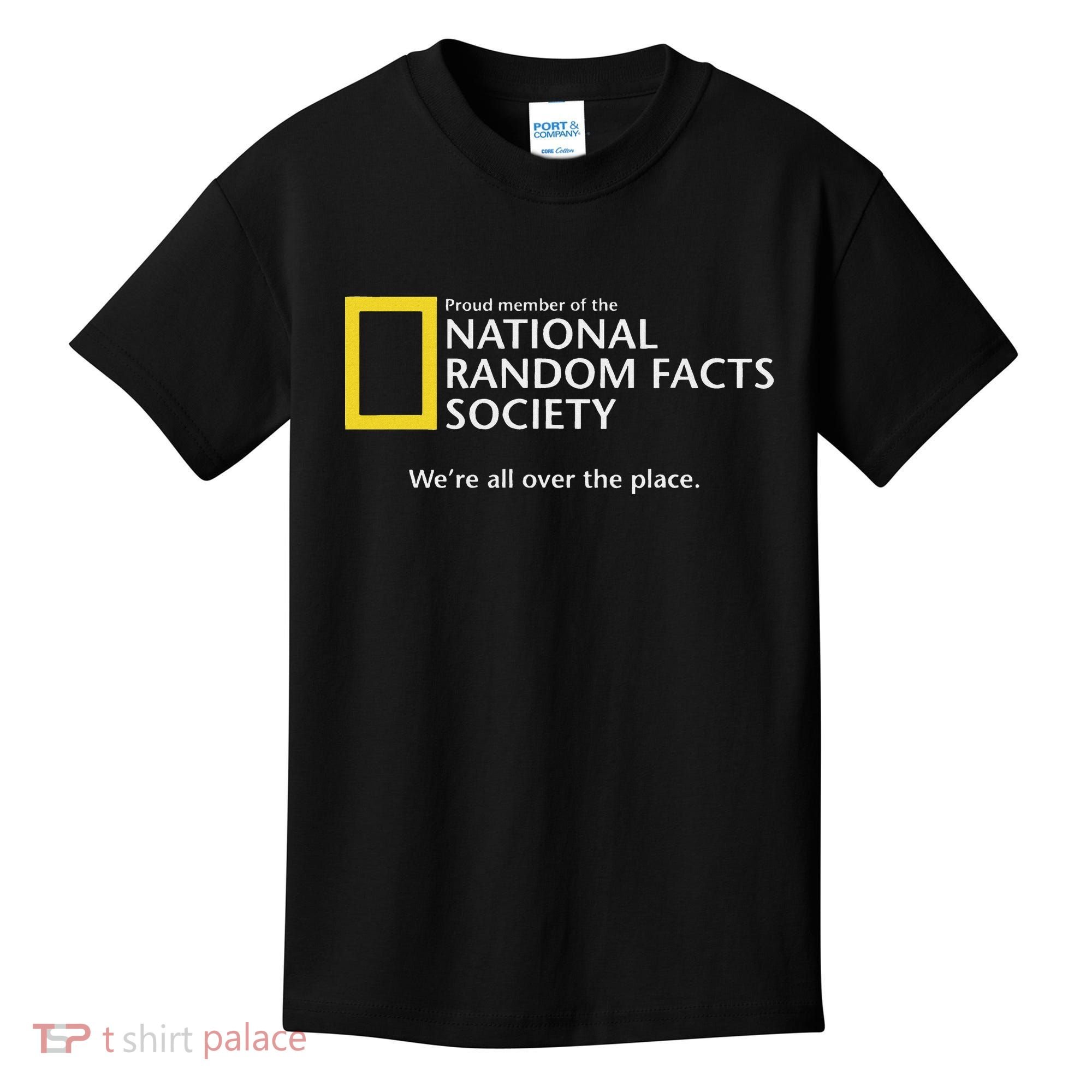 Funny National Random Facts Society For Odd Memory People Kids T-Shirt