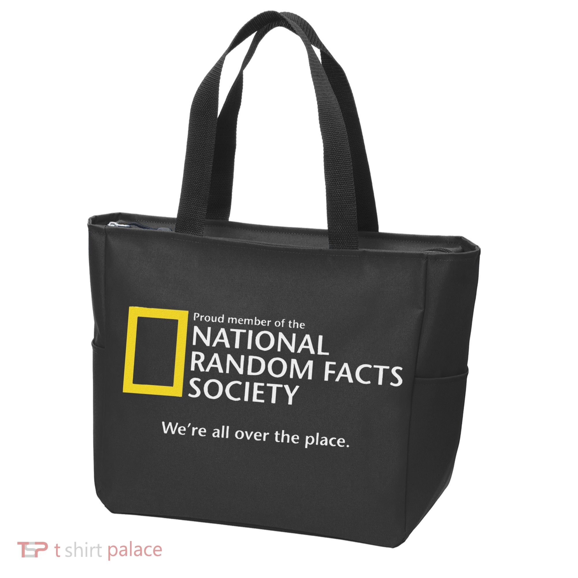 Funny National Random Facts Society For Odd Memory People Tote Bag