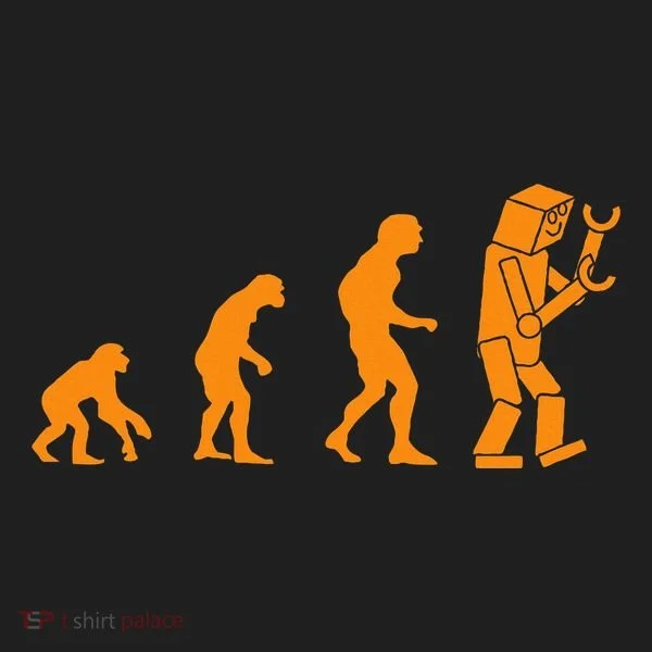 Funny Nerdy Robot Evolution Computer Robotics Geek Gift Women's Sweatshirt