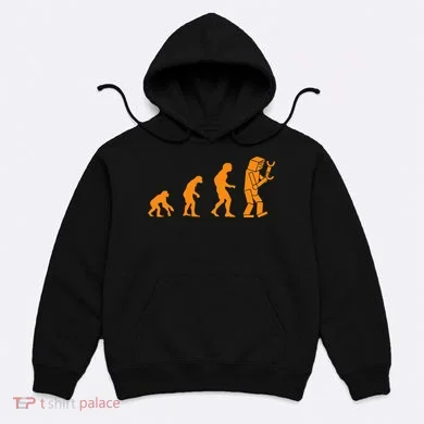 Funny Nerdy Robot Evolution Computer Robotics Geek Gift Hoodie