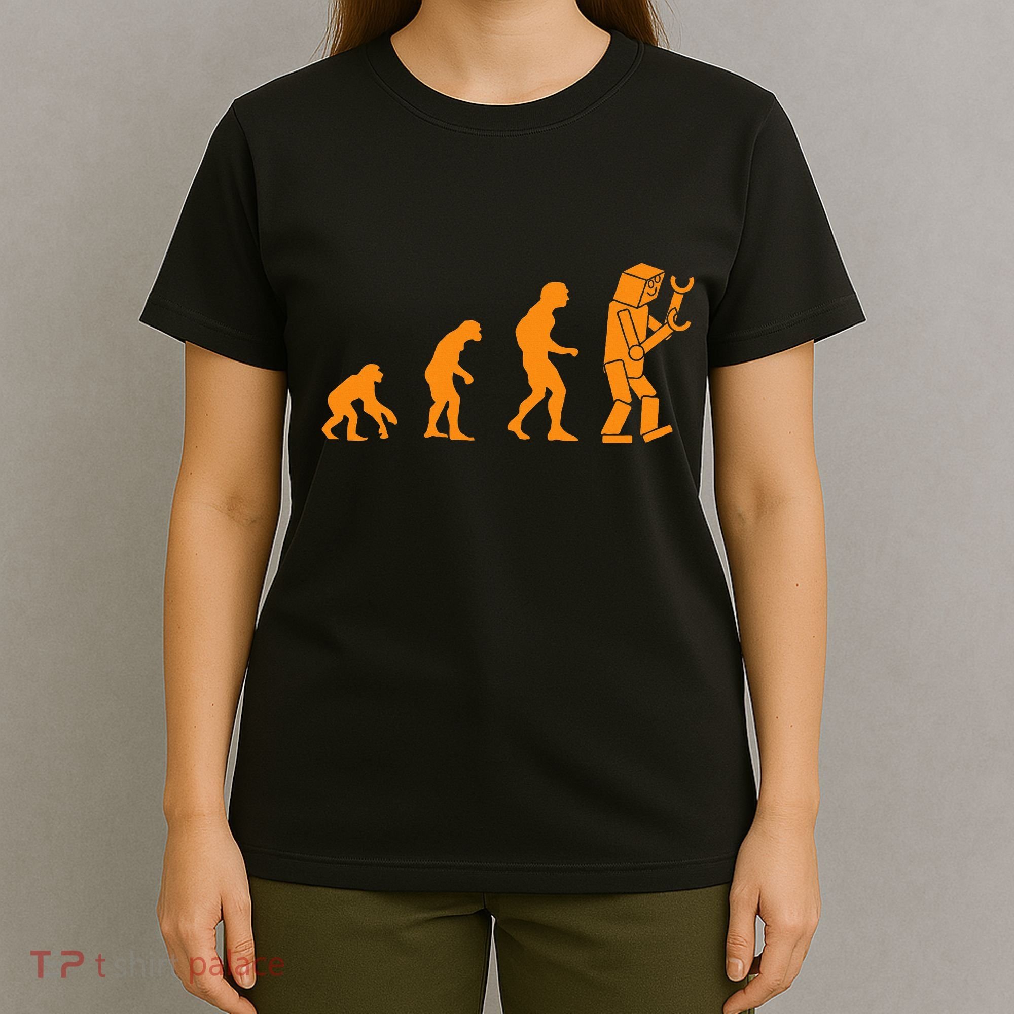 Funny Nerdy Robot Evolution Computer Robotics Geek Gift T-Shirt
