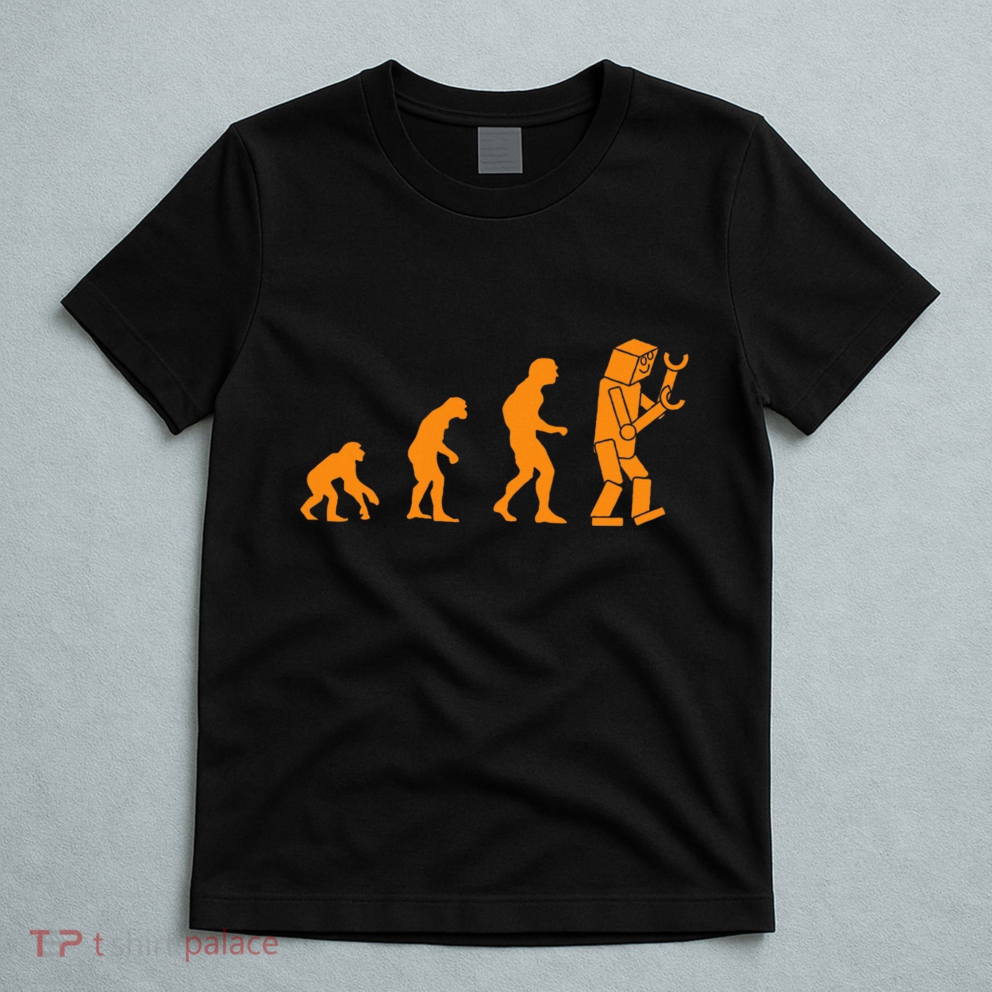 Funny Nerdy Robot Evolution Computer Robotics Geek Gift T-Shirt