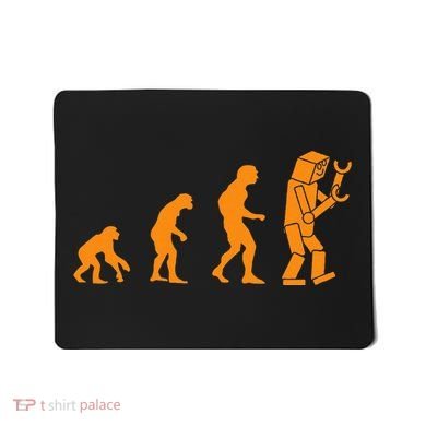Funny Nerdy Robot Evolution Computer Robotics Geek Gift Mousepad