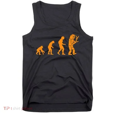Funny Nerdy Robot Evolution Computer Robotics Geek Gift Tank Top